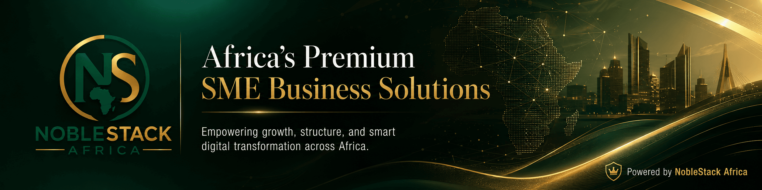 NobleStack Africa premium technology background
